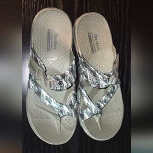 Skechers Foamies Reggae Retreat Sandals: Green Camouflage